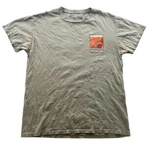 Bowery Supply Co Mens T-Shirt Medium Crew Neck Grand Canyon Graphic Tee Brown